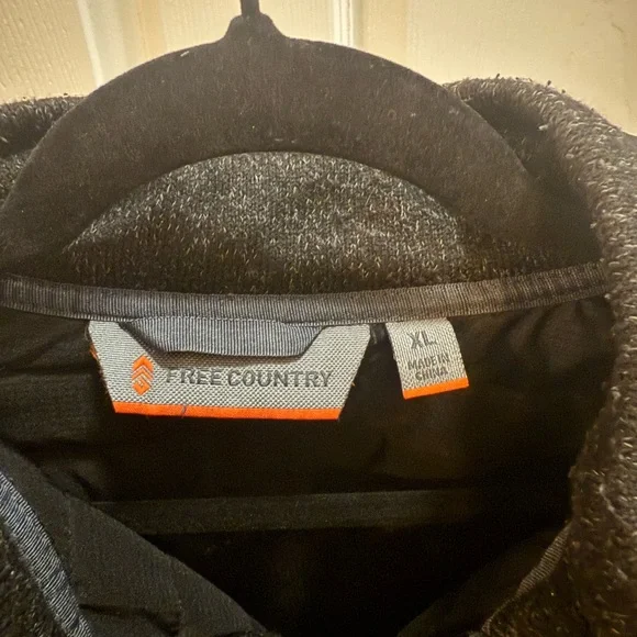 Free Country Black and Gray Jacket with Orange Trim - Picture 3 of 6